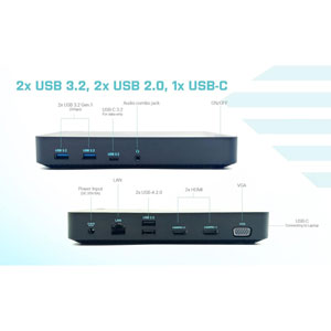 i-USB 3.0/USB-C/Thunderbolt, 3x Display PD 65W