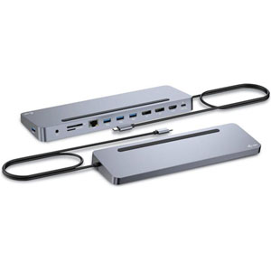 photo USB-C Metal 3x 4K Display Dock + Chargeur 100 W
