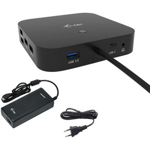 photo USB-C HDMI DP Docking Station  + Charger 100W