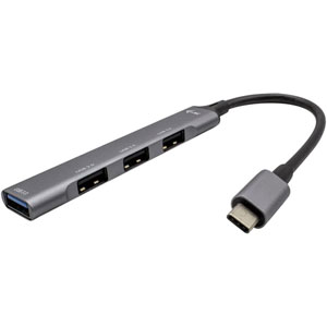 photo USB-C Metal HUB 1x USB 3.0 + 3x USB 2.0