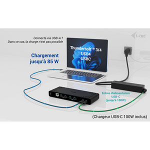Universal Dual 4K Display PD85W +Chargeur 100W