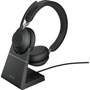 Evolve2 65 - USB-A UC Stereo + station charge Noir