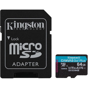 photo Canvas Go! Plus microSDXC - 64Go + Adaptateur SD