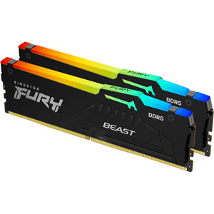 photo FURY Beast RGB DDR5 PC5-41600 - 2x 32Go / CL40