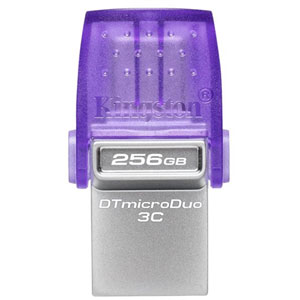 photo DataTraveler microDuo 3C USB 3.2 / USB-C - 256Go