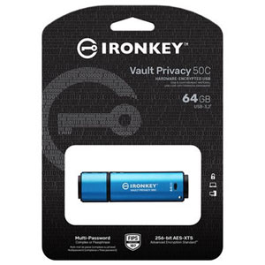 IronKey Vault Privacy 50C USB-C 3.2 Gen 1 - 64Go