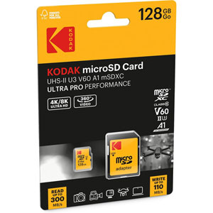 microSDXC ULTRA PRO UHS-II U3 V60 A1 - 128Go