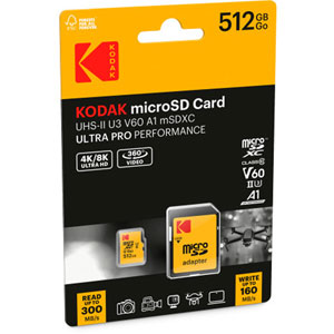 microSDXC ULTRA PRO UHS-II U3 V60 A1 - 512Go