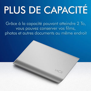 Portable SSD USB-C - 1To / Argent
