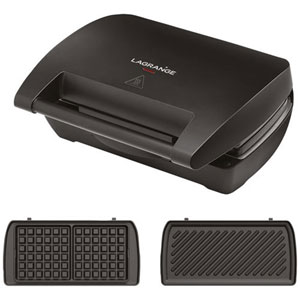 photo LAGRANGE - Gaufrier - 900W - Noir