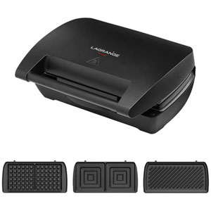 photo LAGRANGE - Gaufrier - 900W - Noir