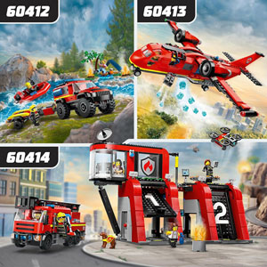 CITY - Le 4x4 de pompiers et le canot de sauvetage