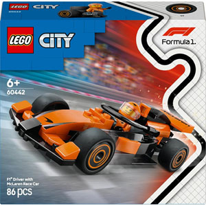 CITY - Voiture de course McLaren avec pilote de F1