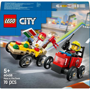 CITY - Camion de pizza contre camion de pompiers
