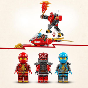NINJAGO - La moto tempête du robot de Kai