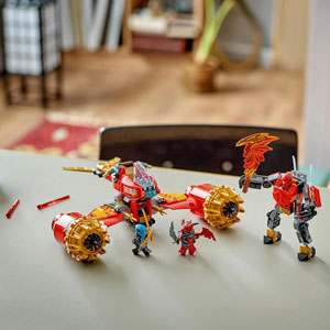 NINJAGO - La moto tempête du robot de Kai