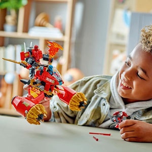 NINJAGO - La moto tempête du robot de Kai