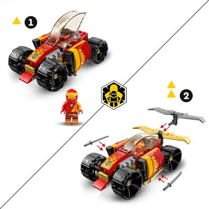 NINJAGO - Voiture de course ninja de Kai Évolution