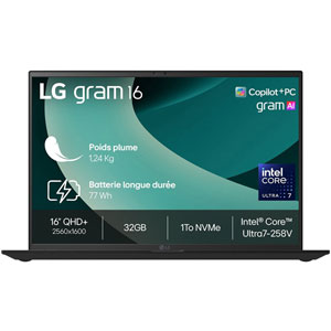 photo gram 16 - U7 / 32Go / 1To / W11 Pro