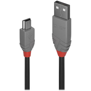 photo Câble USB 2.0 type A vers Mini-B, Anthra Line, 3m