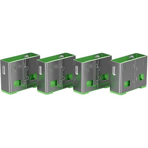 Clé bloqueurs de port USB-A avec 4 verrous, Vert