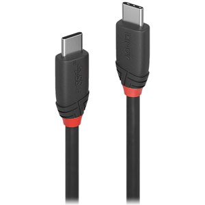 photo Câble USB 3.2 TypeC 3A, 20Gbit/s, Black Line, 0.5m