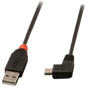 photo Câble USB 2.0 type A / mini-B coudé, 0.5m