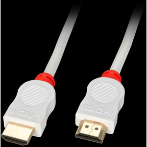 photo Câble HDMI High Speed, blanc, 0.5m