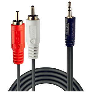 photo Premium 2 x RCA (Cinch) M vers jack 3,5mm M, 5m