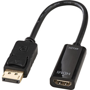 photo Adaptateur passif DisplayPort 1.2 vers HDMI 4K