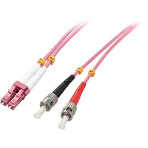 photo Fibre Optique Duplex LC/ST OM4, 3m