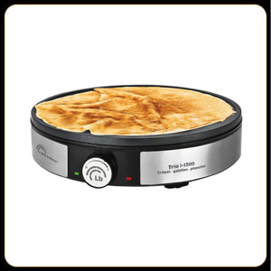 photo Crêpière / 1200 w / Inox / 8383