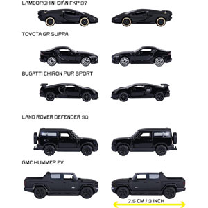 Black Edition 5 véhicules Giftpack