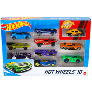 Hot Wheels - Assortiment Coffret 10 Véhicules