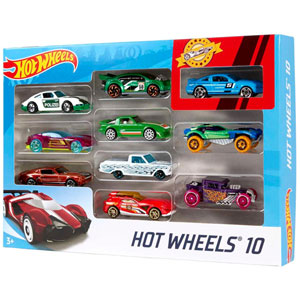 Hot Wheels - Assortiment Coffret 10 Véhicules