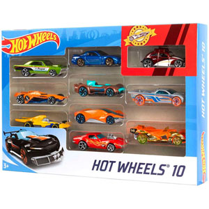 Hot Wheels - Assortiment Coffret 10 Véhicules