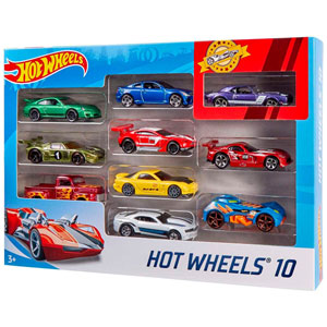 Hot Wheels - Assortiment Coffret 10 Véhicules