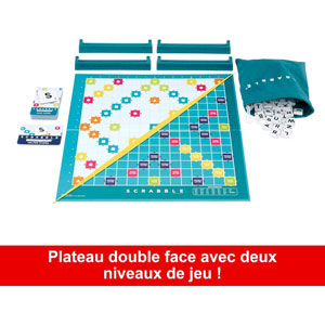 Scrabble Classique 2 En 1 Avec Plateau Réversible