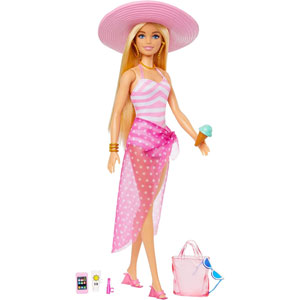 Barbie - Avec Maillot De Bain Et Access De Plage