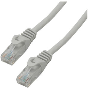 photo Câble de brassage RJ45 CAT 6 U/UTP 10m Gris