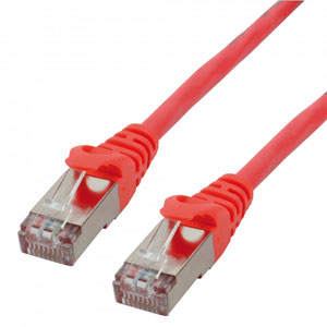photo Câble réseau RJ45 CAT 6A S/FTP LSZH 2m/rouge