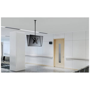 Support plafond double orientable 32-75p - Noir