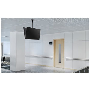 Support plafond double orientable 32-75p - Noir