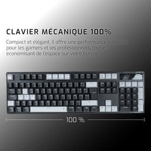 CA-340-Yin Clavier Méca Étendu Noir