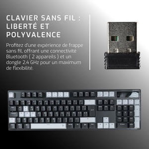 CA-340-Yin Clavier Méca Étendu Noir