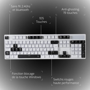 CA-350-Yang W Clavier Méca Étendu Blanc