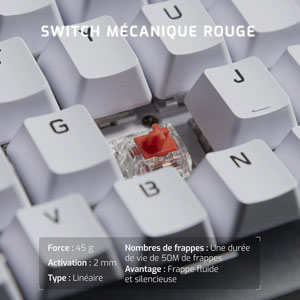 CA-350-Yang W Clavier Méca Étendu Blanc