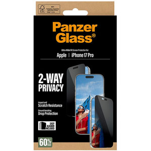 2-Way Privacy Screen Protector pour iPhone 17 Pro