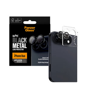 Hoops Camera Lens Protector Black iPhone Duo