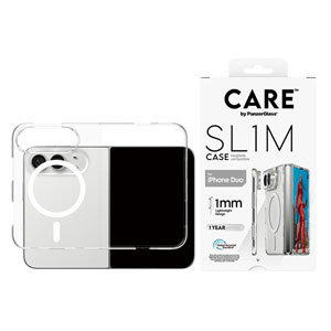 CARE SL1M Transparent w. White MagSafe iPhone Duo